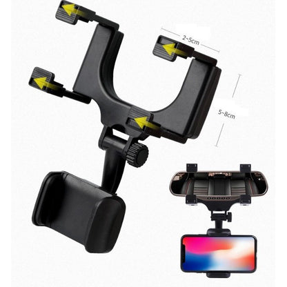 Holder Hp GPS di Kaca Spion Mobil Universal HD-51 Car Rearview Mirror Mount Bracket Dudukan Jepit Carmouth