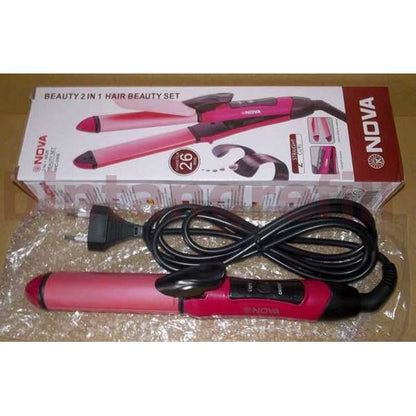 CATOK NOVA MINI 2IN1 NHC 2009 Curl & Straight Hair Beauty Set catokan keriting lurus curly hair iron