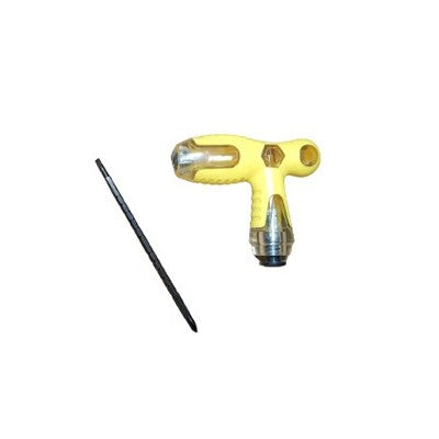 Obeng T Bolak Balik 2IN1 Mini 11Cm Kombinasi Min Minus Plus Screwdriver Multifungsi Magnet Karet