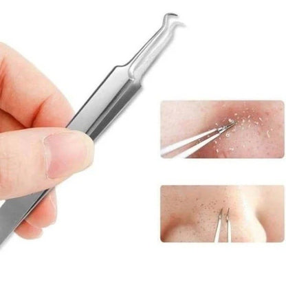 Pinset Jepit Komedo Stainless Steel Blackhead Tweezer / Alat Capit Untuk Menghilangkan Komedo / Penjepit Komedo