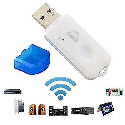 USB Bluetooth Audio Receiver With Mic / Dongle Wireless HP Ke Speaker Aktif Music Non Kabel