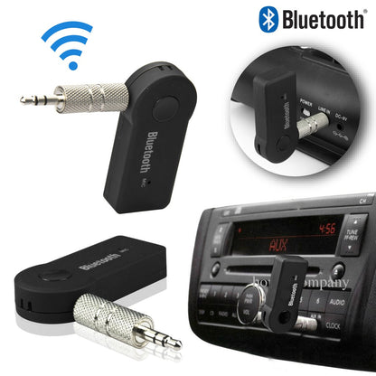 Bluetooth Audio Receiver / Music Wireless Handsfree Car Connector A2DP HP Speaker Alat Pemancar Jack