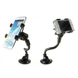 Soft Tube Car Holder Mobil Jepit 4 Cakar Tempel Kaca Dashboard Gps HP Flexible Universal Penyangga