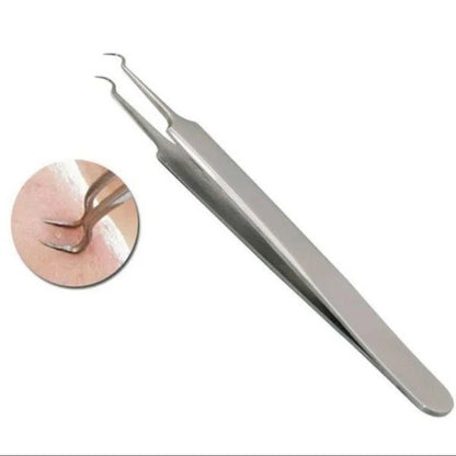 Pinset Jepit Komedo Stainless Steel Blackhead Tweezer / Alat Capit Untuk Menghilangkan Komedo / Penjepit Komedo