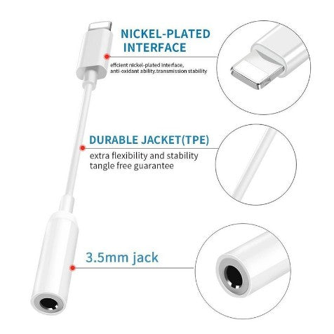 Kabel Audio Jack 3.5Mm For Universal 1-p Adapter Converter Light-ning to Headphone Jack