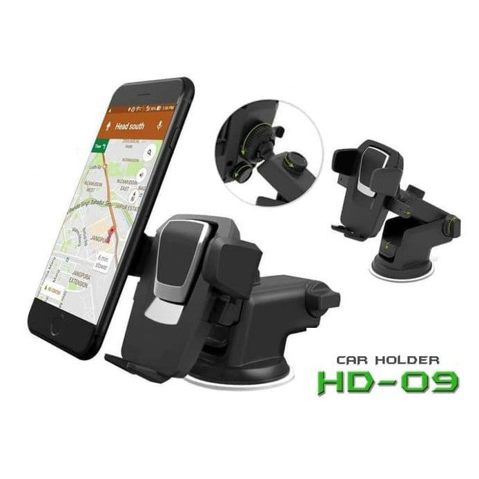 Car Holder Hp Mobil HD-09 HD09 360 Degree Rotation Universal Phone Silicone Sucker