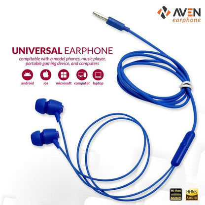 Earphones AVEN N21 Premium Sound Handsfree / Headset / Earbud - Merah