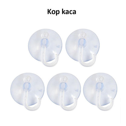 Gantungan Kop Kaca Tempel 3Cm 4cm 5cm / Cantelan Hook Baju Kain Lap Spons Kunci Handuk Pakaian Alat Masak Tanpa Paku / Tempelan Karet Hisap Silikon Suction Cup Transparan 30mm 40mm 50mm Serbaguna Kamar Mandi Tidur Dapur Rumah Tempel Kaca Keramik 3 4 5 cm