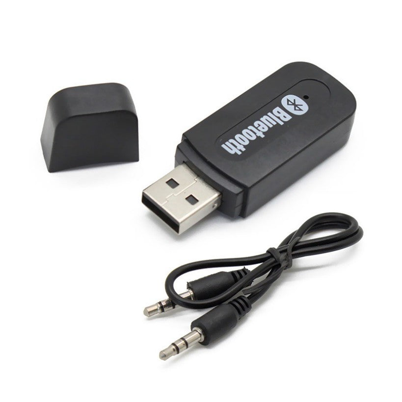 Bluetooth Audio Receiver CK-02 / usb wireless speaker musik HP 3.5mm reciever adapter kabel aux Perangkat