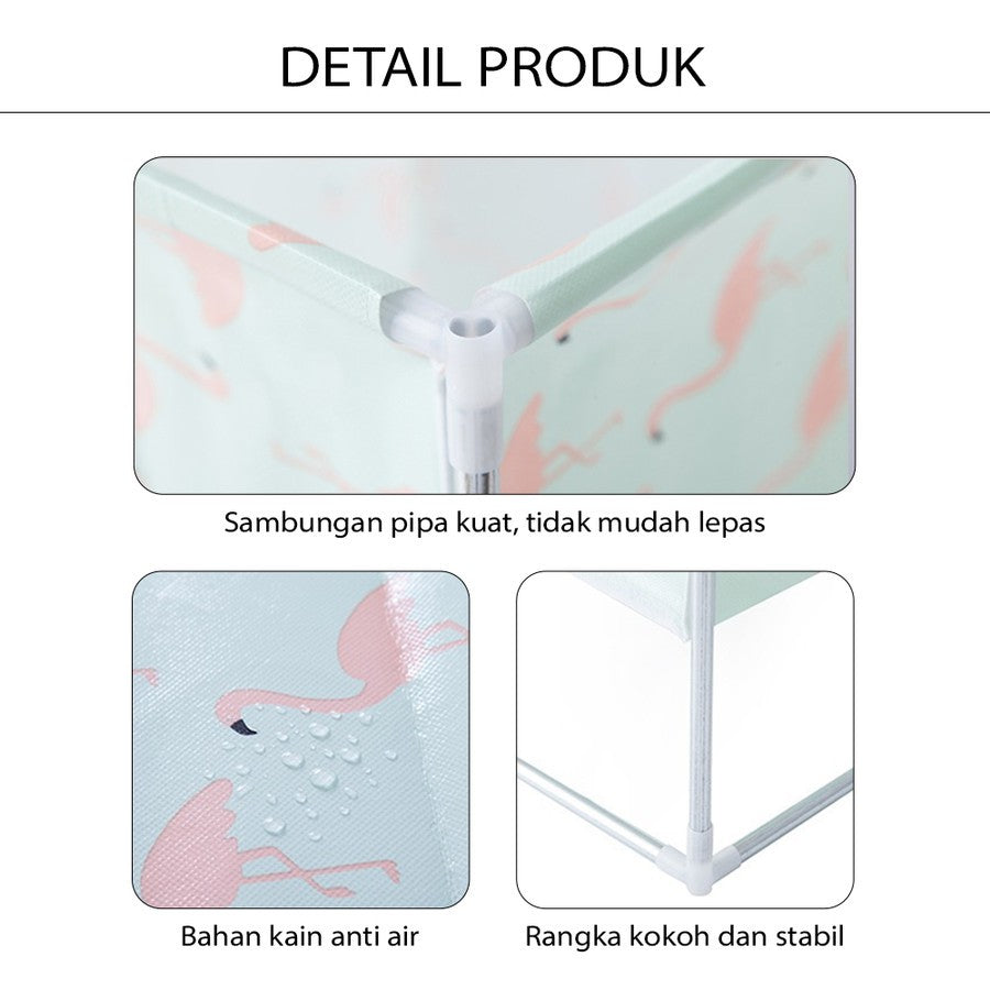 Keranjang Cucian Stand Baju Kotor / Wadah Tempat Penyimpanan Mainan Anak Payung Jemuran / Storage Box Laundry Bag Pakaian Serbaguna Anti Air