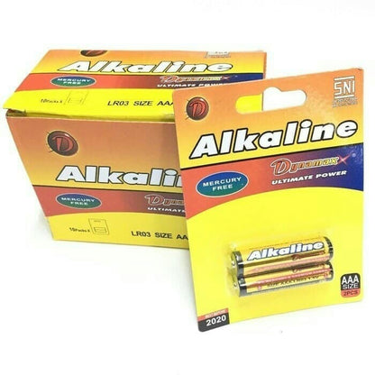 Baterai Alkaline AAA A3 isi 2 PCS Dynamax 1.5V Battery Kualitas SNI Ultimate Power batu batre batere