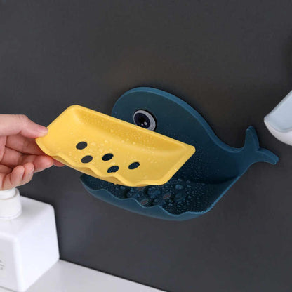 Tempat Sabun Batang Model Ikan Paus - Buah - Nanas / Rak Holder Kamar Mandi Wadah Tirisan Spons Cuci Piring / Holder Plastik Saringan Sabun Mandi Serbaguna Bentuk Lucu Karakter Unik Minimalis Souvenir Wedding Penikahan Mofan Acessories Mofana