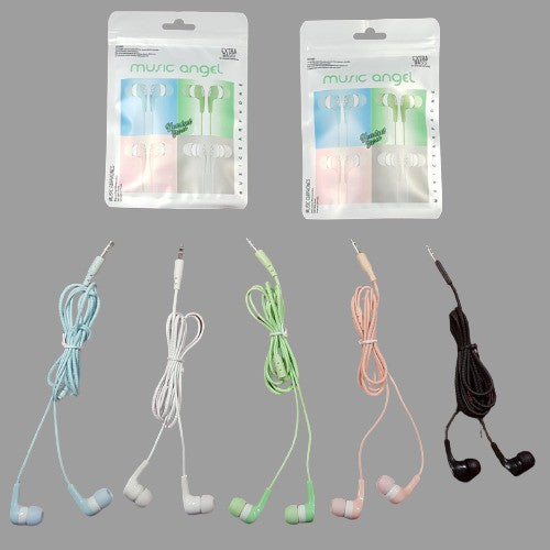 Headset Music Angel Macaron Earphone Handsfree Stereo Extra Bass earphone Termurah Berkualitas Murah