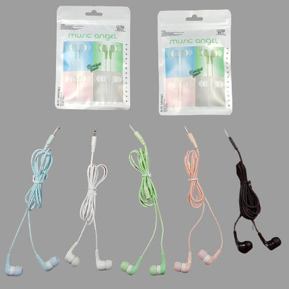 Headset Music Angel Macaron Earphone Handsfree Stereo Extra Bass earphone Termurah Berkualitas Murah