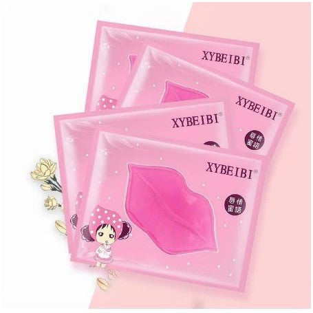 MASKER BIBIR COLLAGEN Pelembab Mulut Kering Pecah Lip Mask Moisturizing Moist Halus Lembut Pink