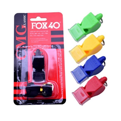 Peluit Fox 40 Classic + Tali Berkualitas Pluit Wasit Olahraga Basket Sepak Bola Parkir Whistle