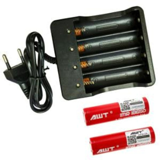 Desktop Charger Universal 4 Slot Kabel baterai Senter Powerbank 18650 Charger Batre Rokok Elektrik