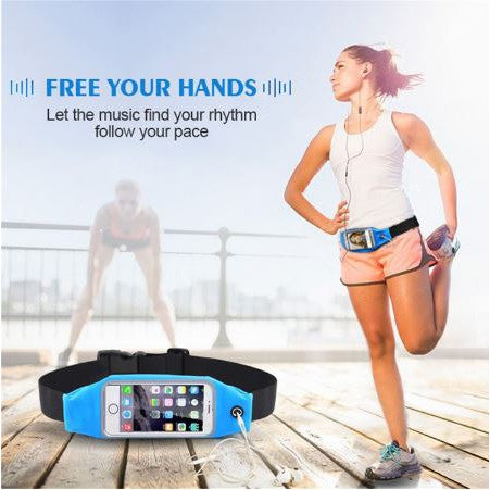 Sweatproof Sport Waist Belt Pouch for Running Jogging