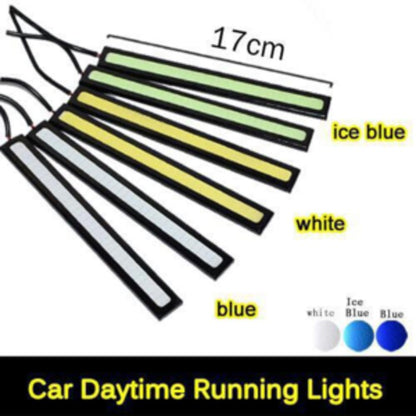 Lampu LED DRL Plasma COB 17cm 24 Chip Universal Strip Lamp 17 cm Lampu Depan Mobil Motor Lampu Kolong Bumper Senja Super Terang Berkualitas