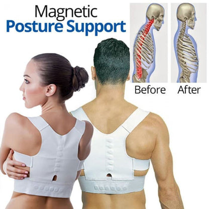 Posture Support Sport Power Magnetic Penegak punggung Rompi Alat Penyangga Tulang Belakang Bongkok