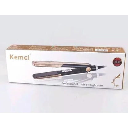 Catok Rambut Kemei KM-327 Profesional Hair Straightener Pelurus Rambut Alat Catokan Lurus Keriting