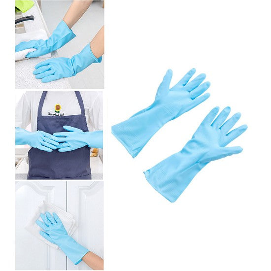 Sarung Tangan Cuci Piring Rubber Glove Karet Anti Air Panjang Cleaning Service latex Waterproof