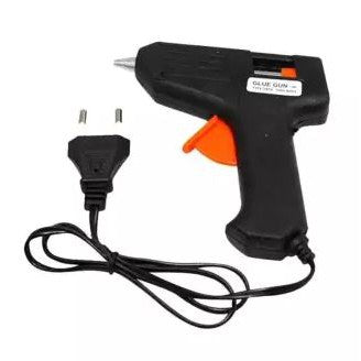 Hot Melt Glue Gun 10 Watt Lem Tembak Pistol Mini 10W 20W Alat Lem Stick Kerajinan Tangan Pita Kain