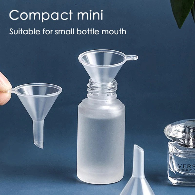 Corong Mini Plastik Transparan / Corong Kecil Untuk Refill Minyak Wangi Essential / Funnel Small For Refill Parfume Oil Botol Semprot isi Parfum Serbaguna