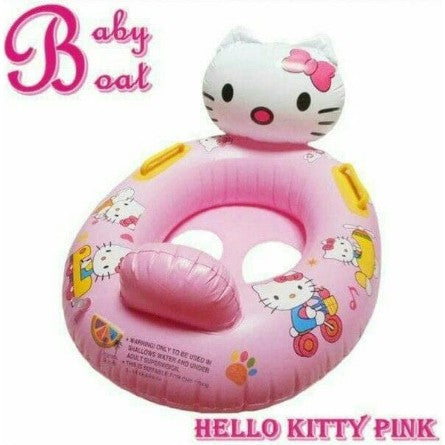 Ban Pelampung Anak Intex Baby Swim Boat Motif Animal Split Rings Bayi Duduk Kaki Berenang Karakter