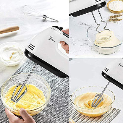 Hand Mixer Elektrik Pengaduk Adonan Roti Kue 7 Speed / Alat Kocokan Telur Electric Dengan 4pcs Alat Pengocok