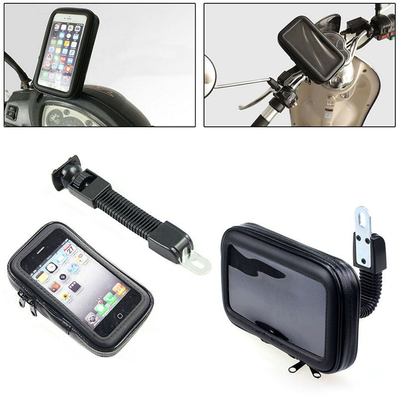 Stand Holder Motor Spion Waterproof Size XL Motorcycle Case Bracket Hp Anti Air Dudukan Gps Gadget