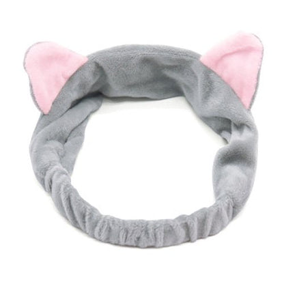 Bandana Bando Korea Import Headband Kain Karet Motif Kuping Kucing Telinga Kelinci Kepala Rambut