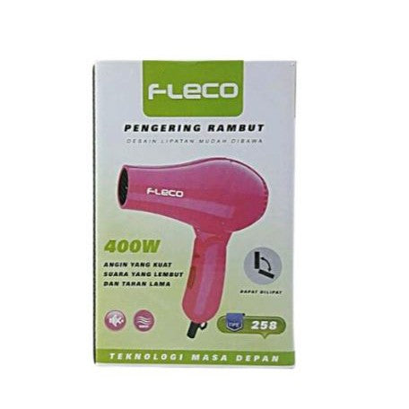 Hair Dryer Lipat FLECO 258 400W / Alat Pengering Rambut Lipat #HA006