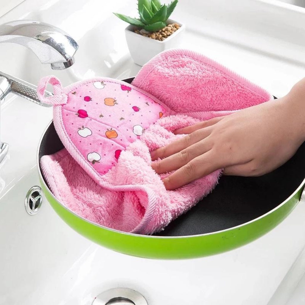 Kain Lap Tangan Motif - Hand Towel Handuk Gantung Wastafel Dapur Kamar Mandi - Microfiber Serbet Pengering Tangan Basah Serap Air Serbaguna