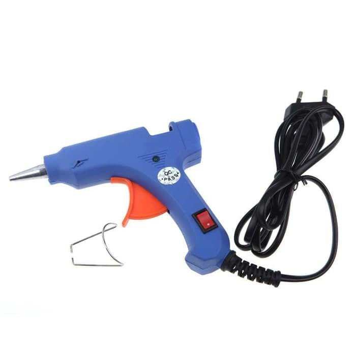 Lem Tembak / Hot Melt Glue Gun 20 watt ( Switch On Off ) 20W Saklar Alat Pistol Kerajinan Tangan