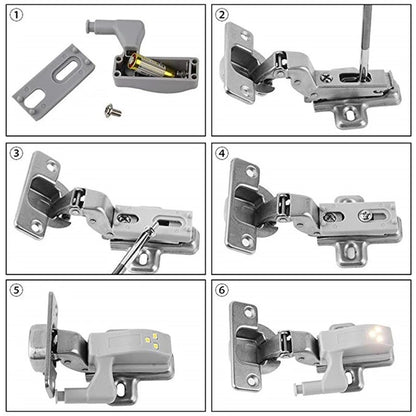 Lampu LED Engsel Pintu Lemari Pakaian Laci / Lamp Deadlock Gesper Kabinet / Hinge Light Otomatis Nyala LED Switch Penerang Cahaya terang