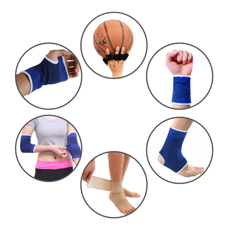 Deker Kain Pelindung Pergelangan Tangan Kaki Wrist Elbow Palm Ankle Finger Support / Deker Olahraga Elastis Anti Cedara Otot