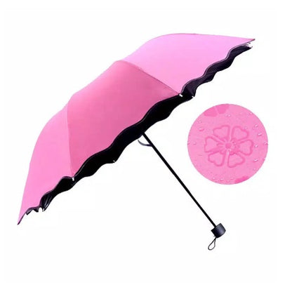 PAYUNG LIPAT 3D Magic Umbrella 3 Dimensi Ajaib Hujan Basah Ada Motif Timbul Free Pouch Lucu Unik