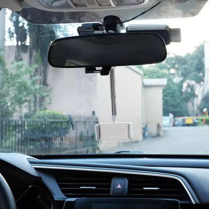 Car Holder Hp Spion Mobil HD33 Rearview Mirror Mount GPS di Kaca Single Pole Gantungan Dudukan Smartphone