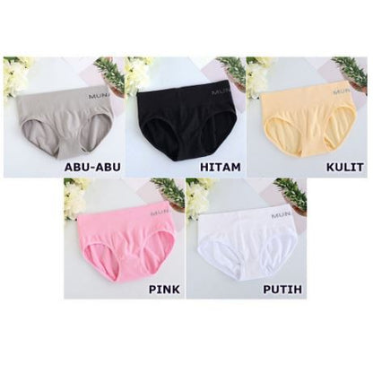 MUNAFIE Celana Dalam Wanita Korset Midi Slim Pants CD Import Underwear Katun High Waist Slimming