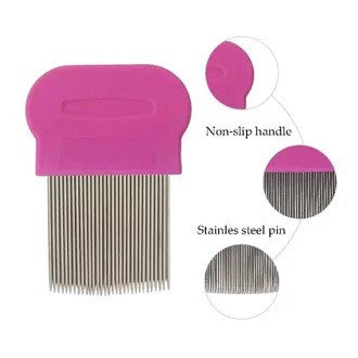 Sisir Serit Kutu Gagang Panjang Dan Pendek Rapat Ajaib Pembasmi Ketombe Anti Telur Kutu / Lice Removal Comb Logam Besi Stainless Mofan Accessories Acc Accesories