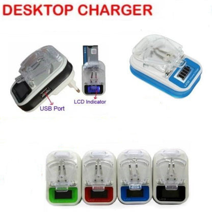 Charger Desktop Jepit LCD Casan Baterai Universal Model Kodok