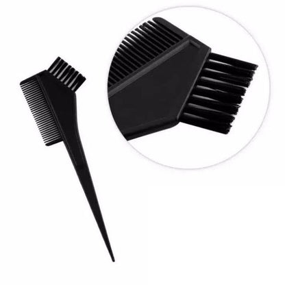 Sisir Semir Rambut 2in1 / Kuas Cat Salon Aplikator Bleaching Smoothing Bonding / Alat Peralatan Salon Professional Bahan Plastik Hitam