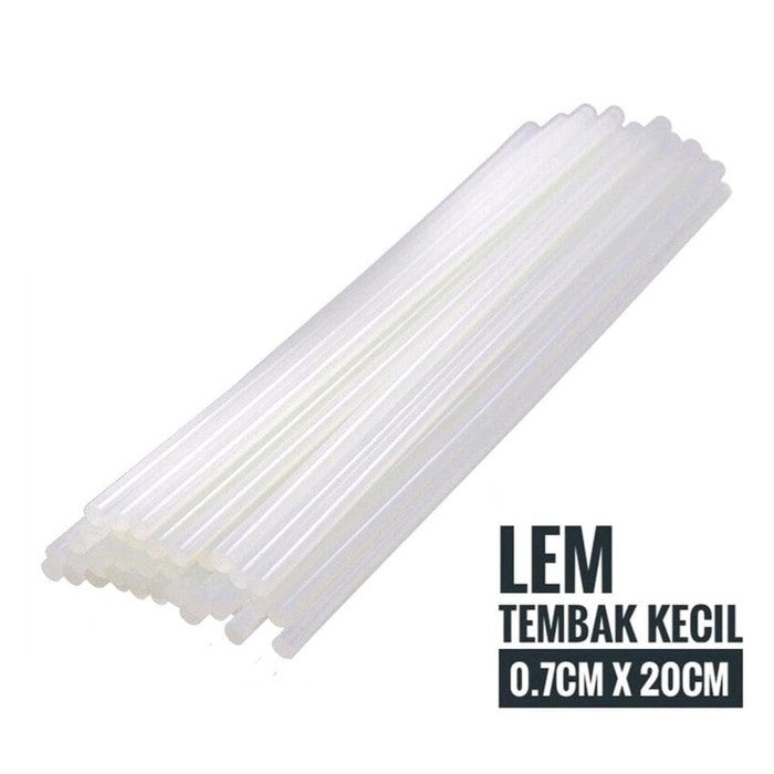 Isi Lem Tembak Glue Stick 20cm x 7Mm Refill Gun Sticks Hot Melt Lilin Bening Cair Panjang 20 cm 10w