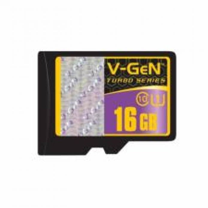 Micro SD V-GEN 16GB Class 10 ORIGINAL 100MB/S Memory Card Turbo Series Vgen C10 MMC Microsd Garansi