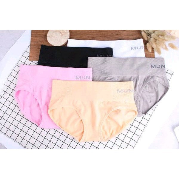 MUNAFIE Celana Dalam Wanita Korset Midi Slim Pants CD Import Underwear Katun High Waist Slimming