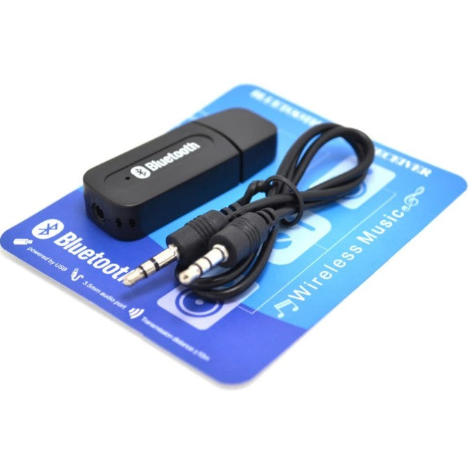 Bluetooth Audio Receiver CK-02 / usb wireless speaker musik HP 3.5mm reciever adapter kabel aux Perangkat