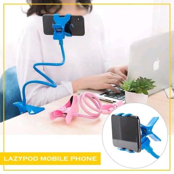 Lazypod Jepit Flexible Holder HP Standing Jepitan Narsis Fleksibel For Smartphone