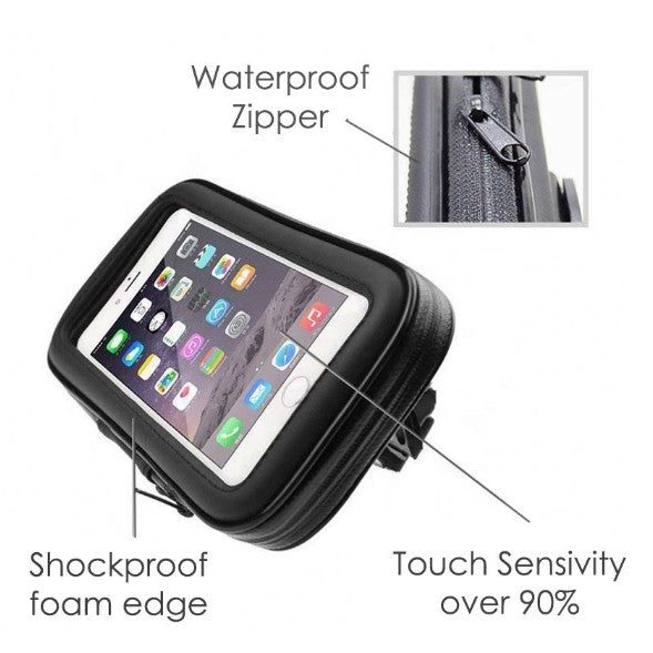 Stand Holder Motor Spion Waterproof Size XL Motorcycle Case Bracket Hp Anti Air Dudukan Gps Gadget