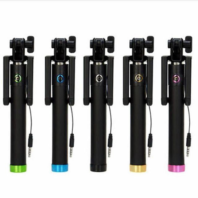 Tongsis Bluetooth Locust Mini Selfie Stick for iOS Android Monopod Kabel Remote Shutter Phone Holder